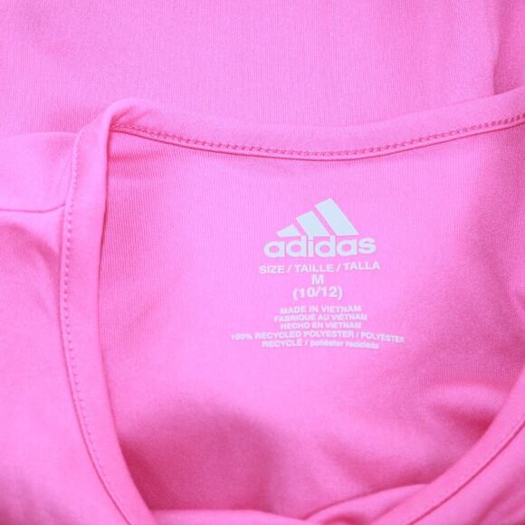 Adidas Neon Pink Pull-On Shorts with Matching Shirt - Picture 5 of 7
